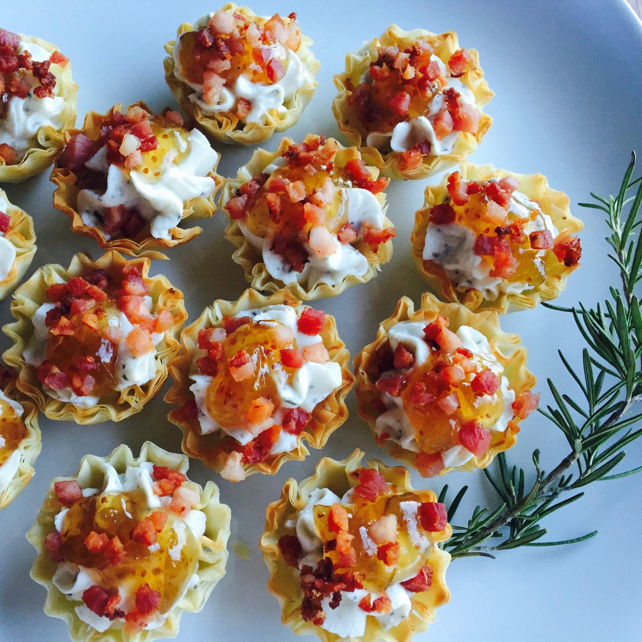 Goat Cheese Phyllo Tarts